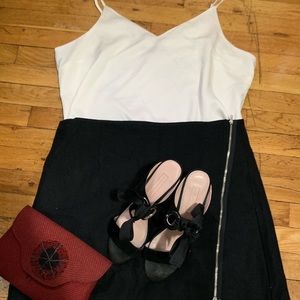 Black Wrap Skirt